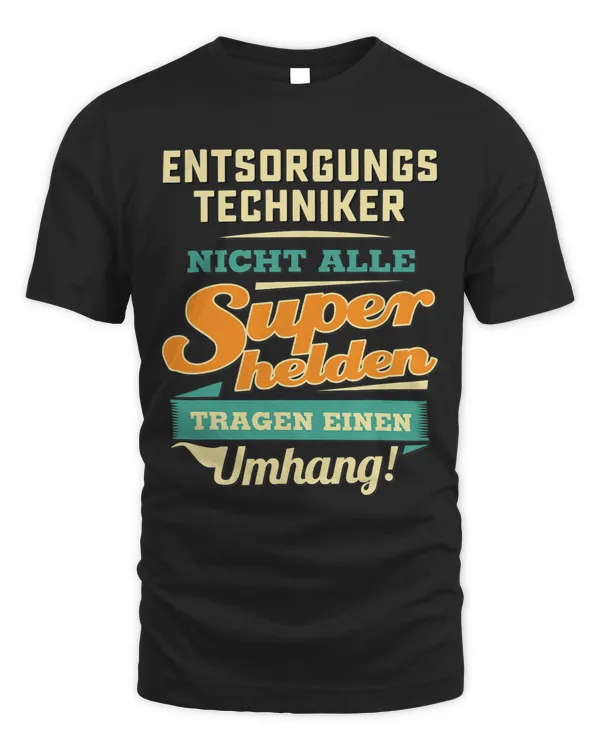 Superhero cape professional disposal technician
