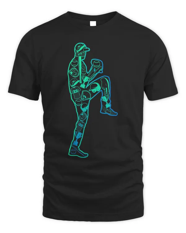 Baseball Player Batter Youth Men Kids Boys