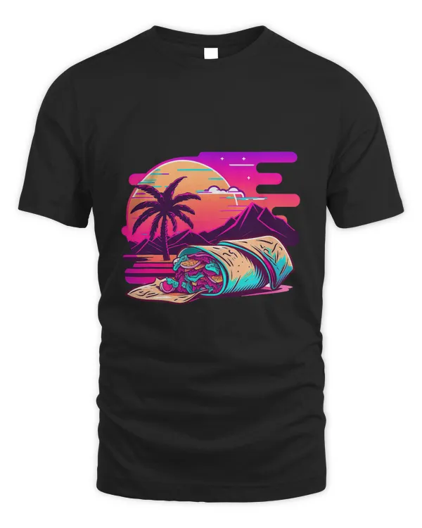 Burritos Synthwave 80s Retrowave Aesthetic