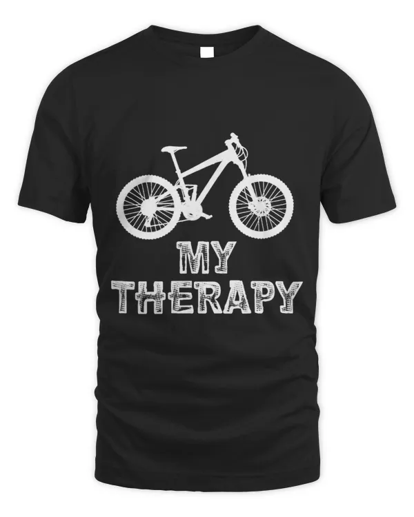 Biking Introvert Quote My Therapy tshirt