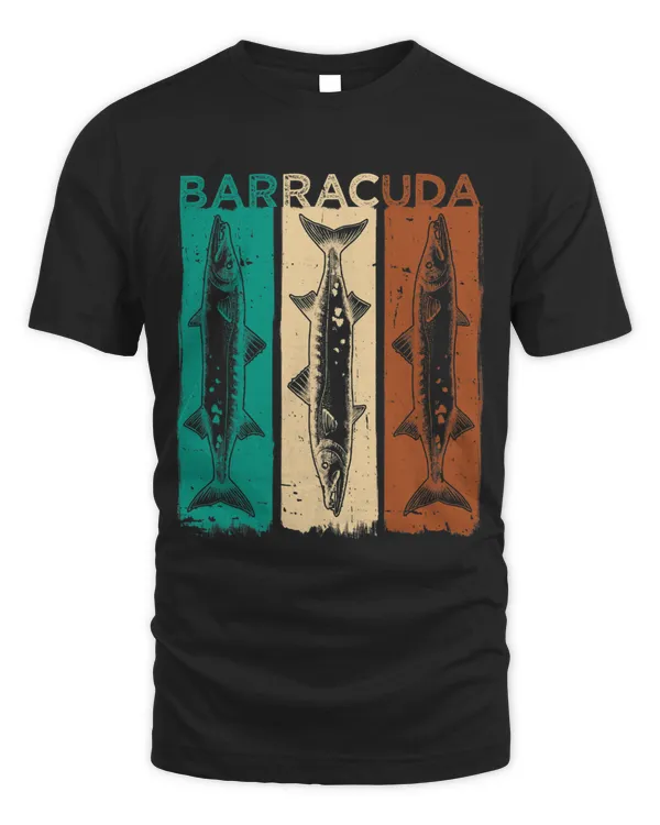 Great Barracuda Cuda Fishing Wildlife Saltwater Fish Art 3