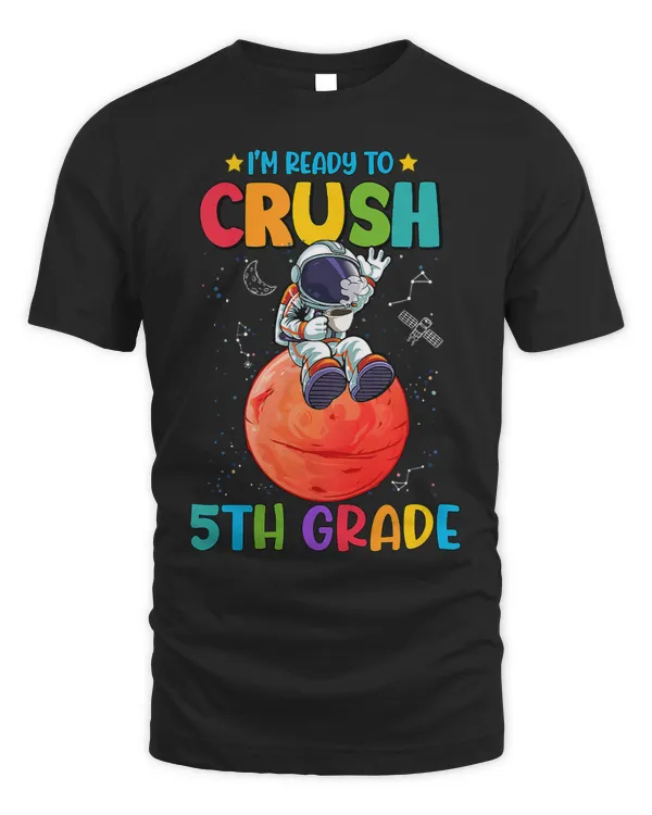 Kids Im Ready To Crush Preschool Shirt for Kids Dinosaur Design