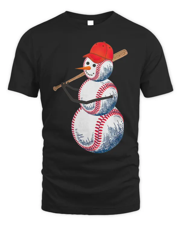 Baseball Snowman Balls Snow Christmas Xmas For Men Women 3