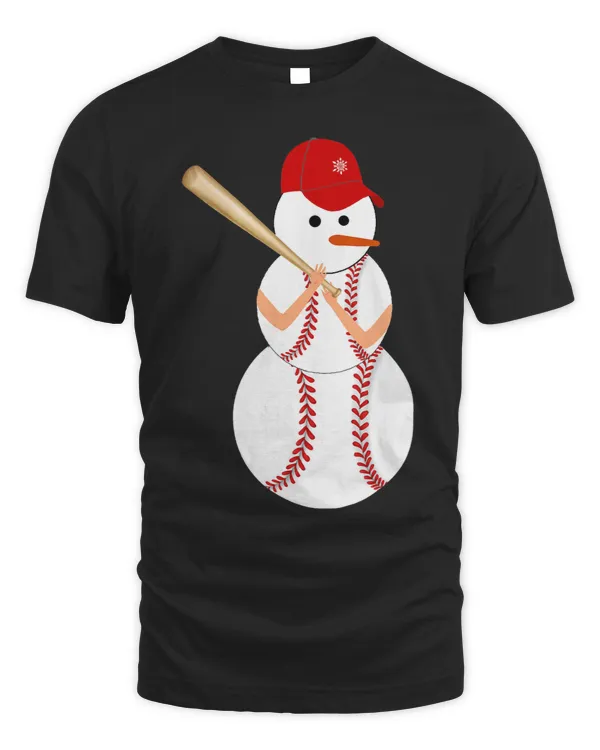 Baseball Snowman Balls Snow Christmas Xmas for Men Women