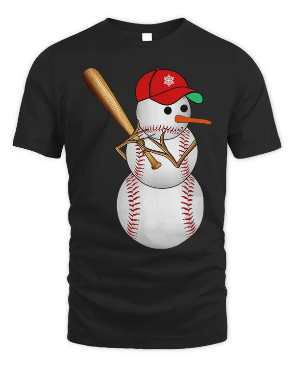 Baseball Snowman Balls Snow Christmas Xmas Gifts Men Women
