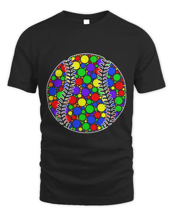 Baseball Sport Player International Dot Day Polka Dot