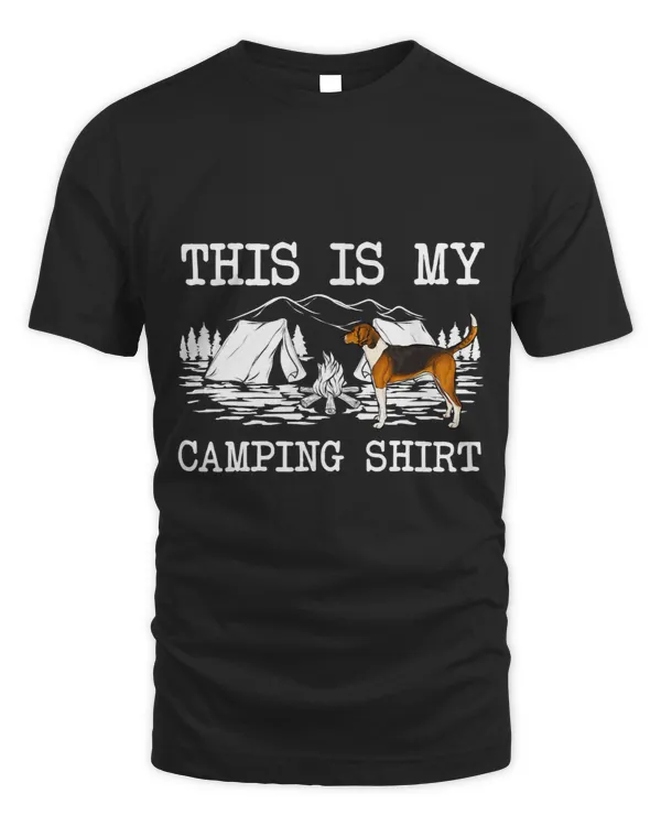 Campfire American Foxhound Dog This Is My Camping 3