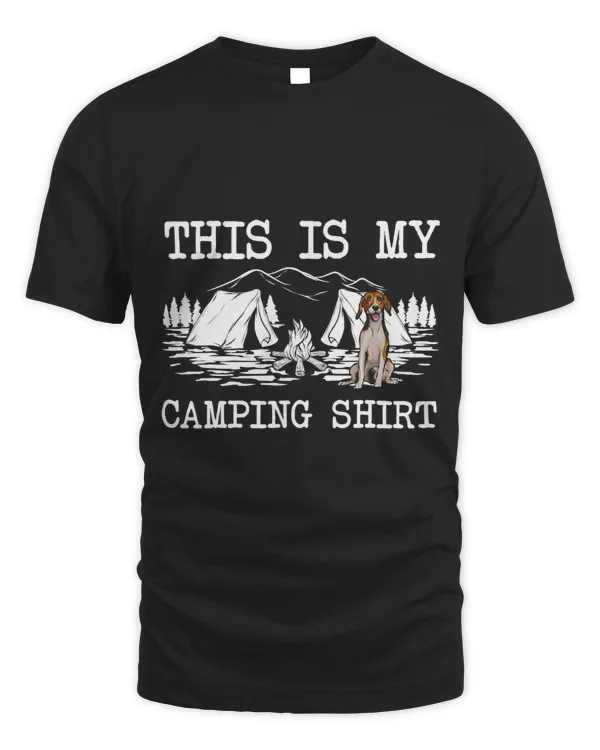 Campfire American Foxhound Dog This Is My Camping
