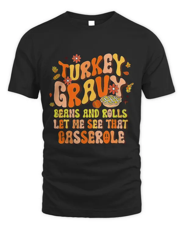 Groovy Turkey Gravy Beans And Rolls Thanksgiving Autumn 3