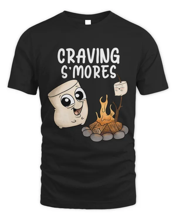 Funny Smores Cute Marshmallow Kids Camping Happy Glamping