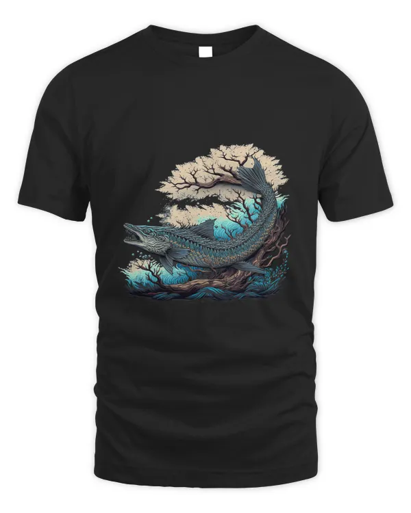 Surrealism Japanese Painting Barracuda