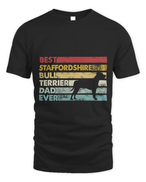 Best Dog Dad Ever Father Staffordshire Bull Terrier
