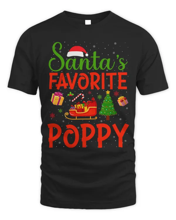 Mens Xmas Tree Santas Favorite Poppy Matching Christmas Pajamas 240