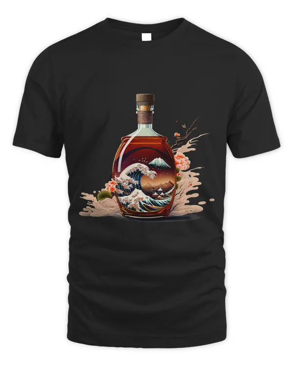 Surrealism Japanese Painting Bourbon Wine Drinking