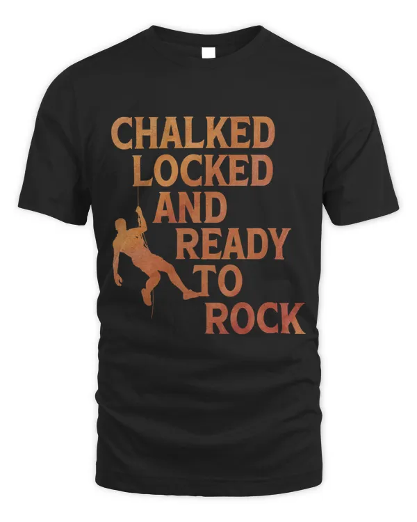 Chalked Locked And Ready To Rock Rock Climber Bouldering 3