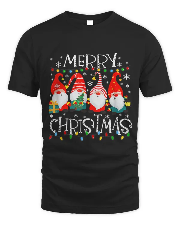 Merry Christmas Gnome Shirt Funny Family Xmas Kids Adults 182