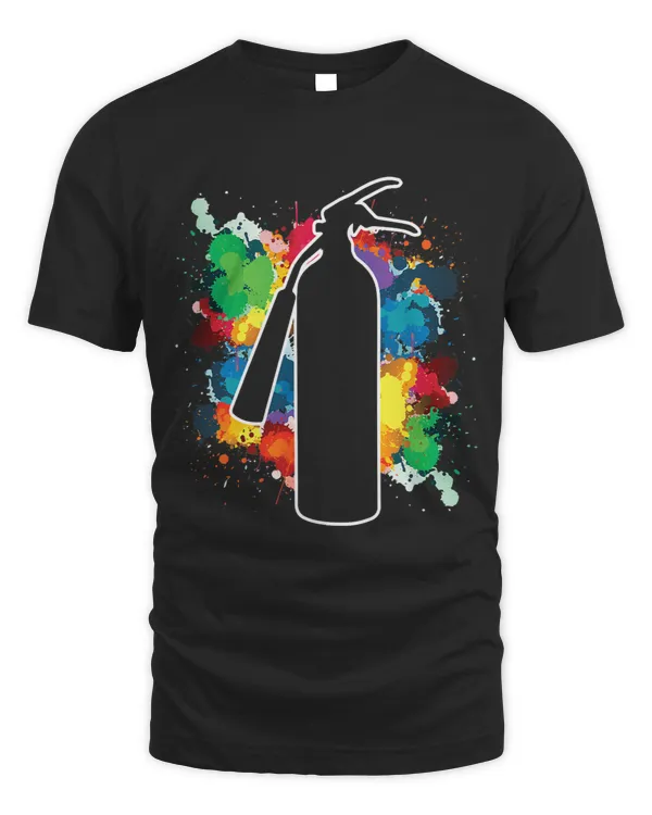 Graffiti Artist Spray Paint Splash Fire Extinguisher Art