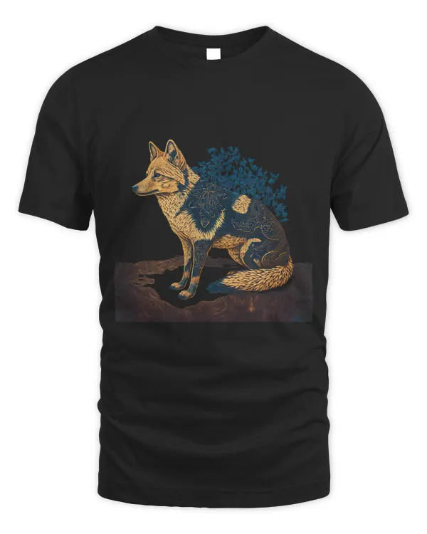 Surrealism Japanese Painting Jackal dog