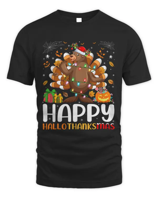 Seal Lover Halloween Christmas Happy Hallothanksmas