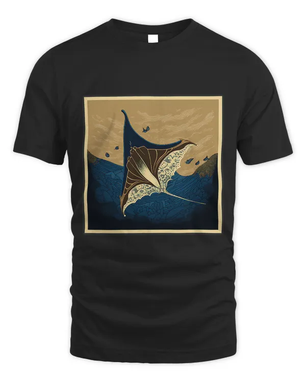Surrealism Japanese Painting Manta Ray 3