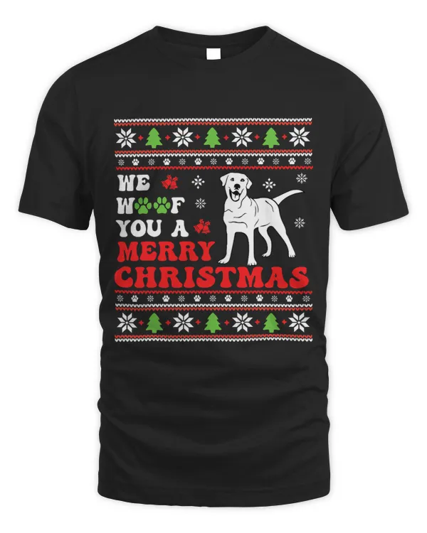 Merry Woofmas Lab Lovers Merry Xmas Dog Lover Christmas 132