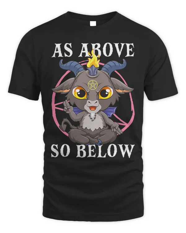 As Above So Below Baphomet Satanic Black Magic Satan Goat