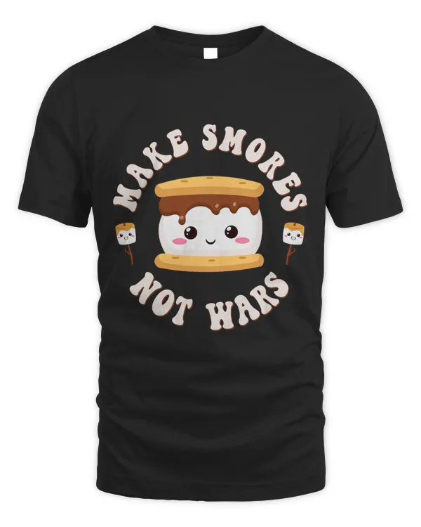 Funny Kawaii Smores Pun Smores Camping Make Smores Not Wars