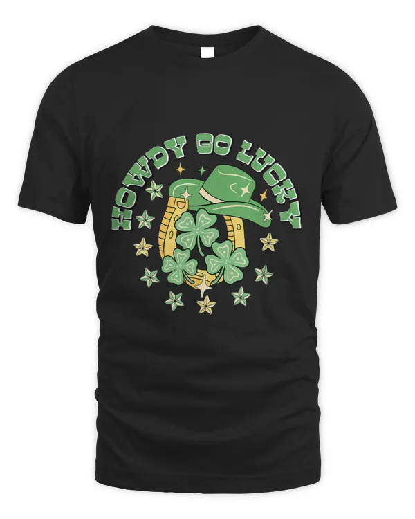howdy go lucky western cowboy hat shamrock st paddys day