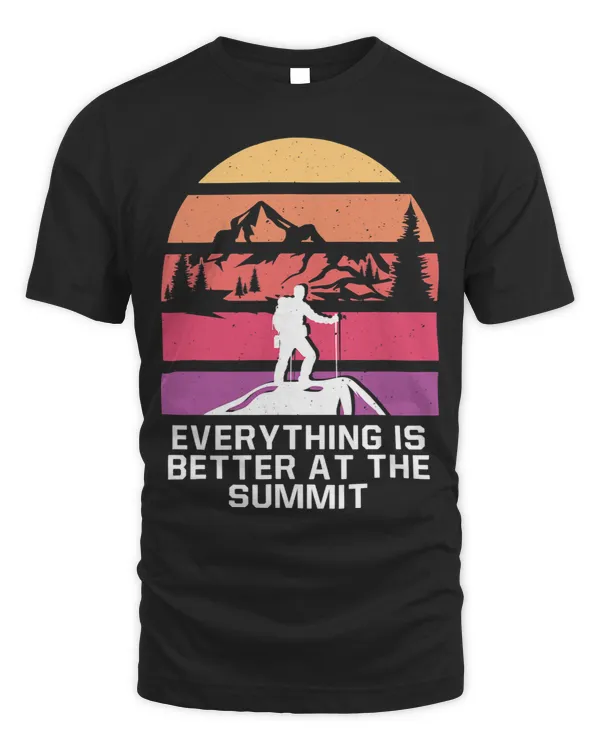 Better at the Summit Hiking Motivational Quote Hiker