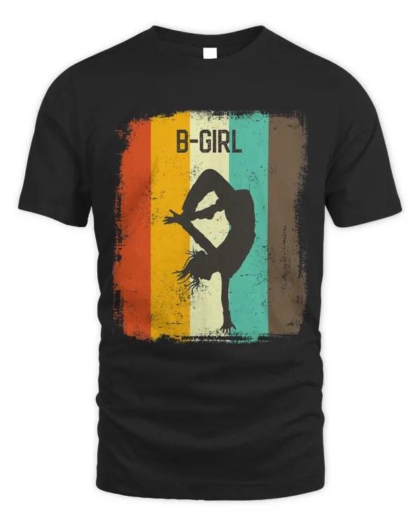 Bgirl TShirt Retro 70s Vintage Breakdancing Girl Gift