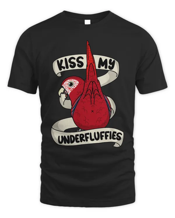 Kiss My Parrot Underfluffies I Scarlet Macaw