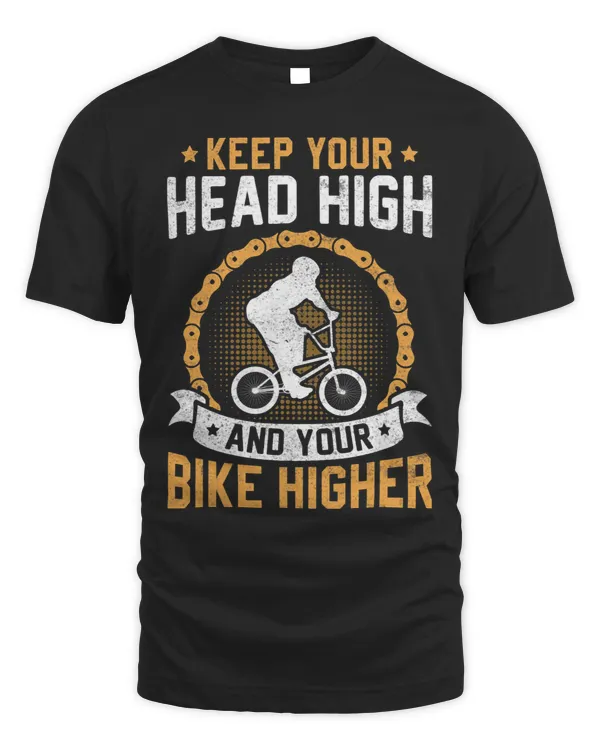 Keep Your Head High And Your Bike Higher Cyclist BMX Stunts