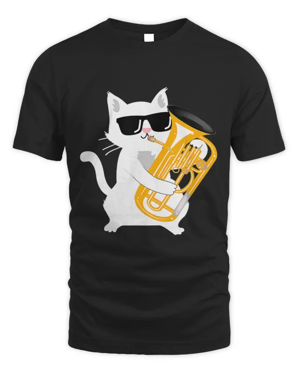 Cat Playing Euphonium