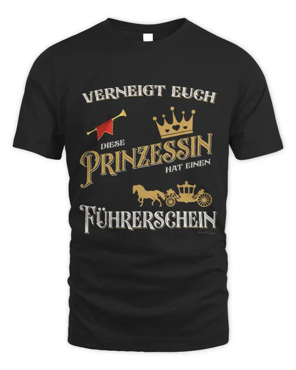 Congratulations on the driving licence Princess fahren Prinzessin fahren