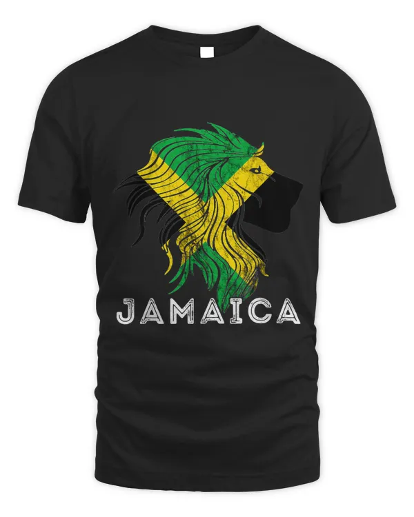 Jamaica Lion Head Jamaica Flag Roots Pride Heritage