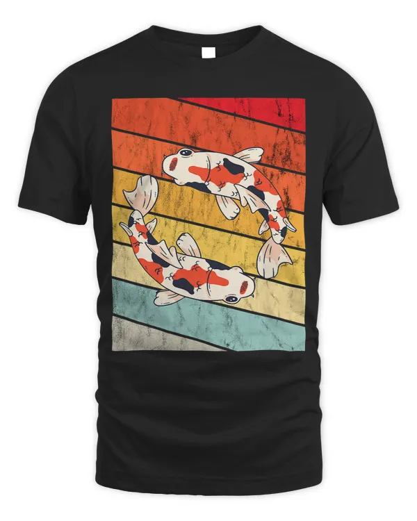 Koi Japanese Koi Carp Retro Vintage Yin Yang Koi Fish Lover