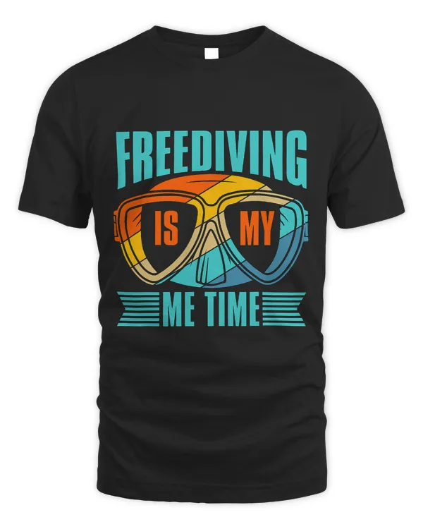 Freediving Is My Me Time Freedive Apnea Retro Fish Freediver