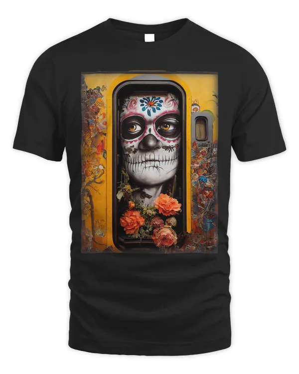 Day Of The Dead Graffiti Side Of A Train