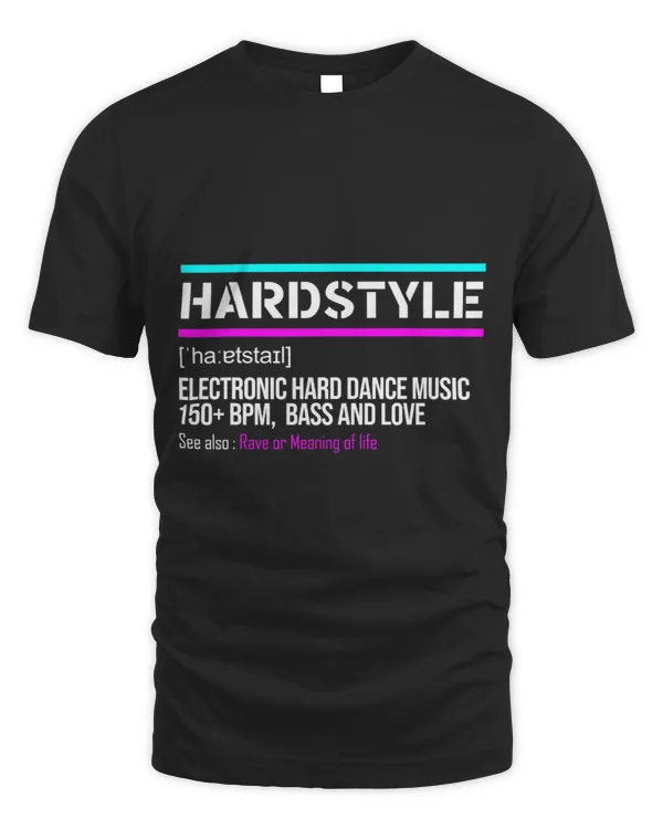 Hardstyle Definition Bass Love Rave Festival EDM Party Men