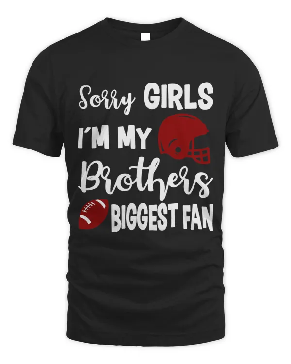 American Football Sister Biggest Fan Little Sister Gift