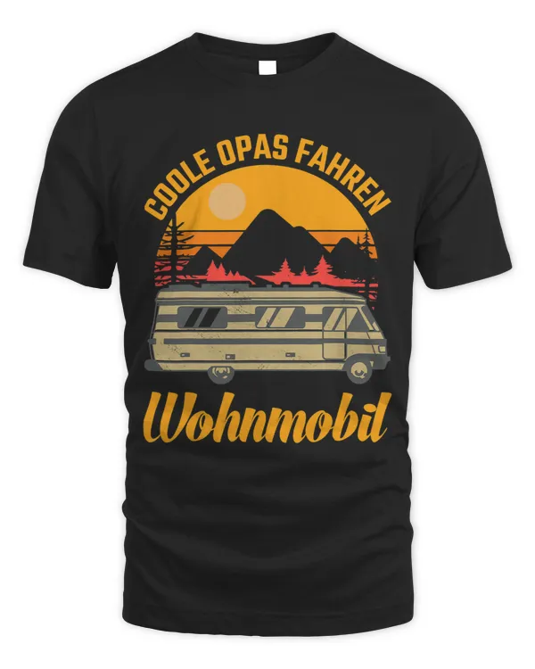 Cool Grandpa Driving Motorhome Camper Camping Sayings