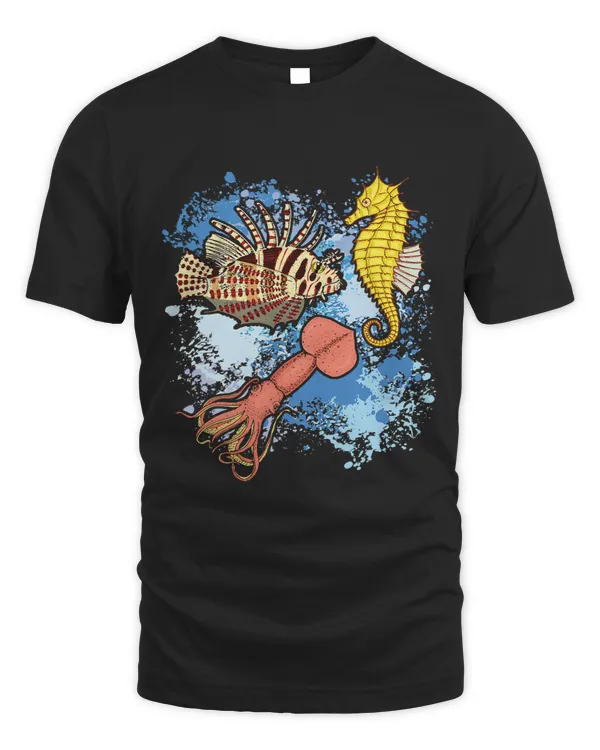 Cephalopod squid coral fish seahorse oceanography