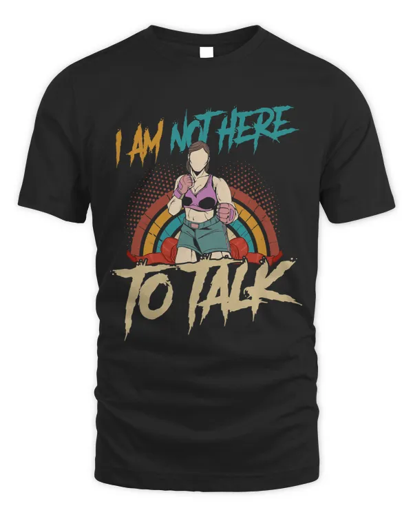 I am not here to talk muay thai workout boxing girl