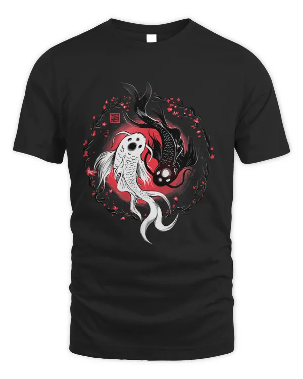 Japanese Yin Yang Koi Fish art