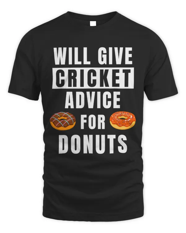 Cricket Advice For Donuts Sport Coaching Funny Cricket