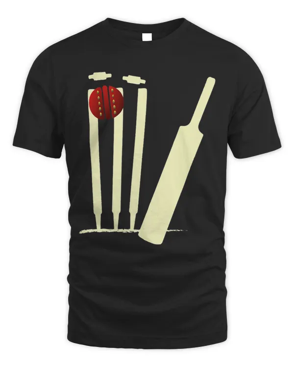 Cricket Bat Ball Stumps BowledOut CricketerFanBowlers