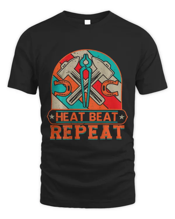 Heat Beat Repeat BACKPRINT Blacksmithing