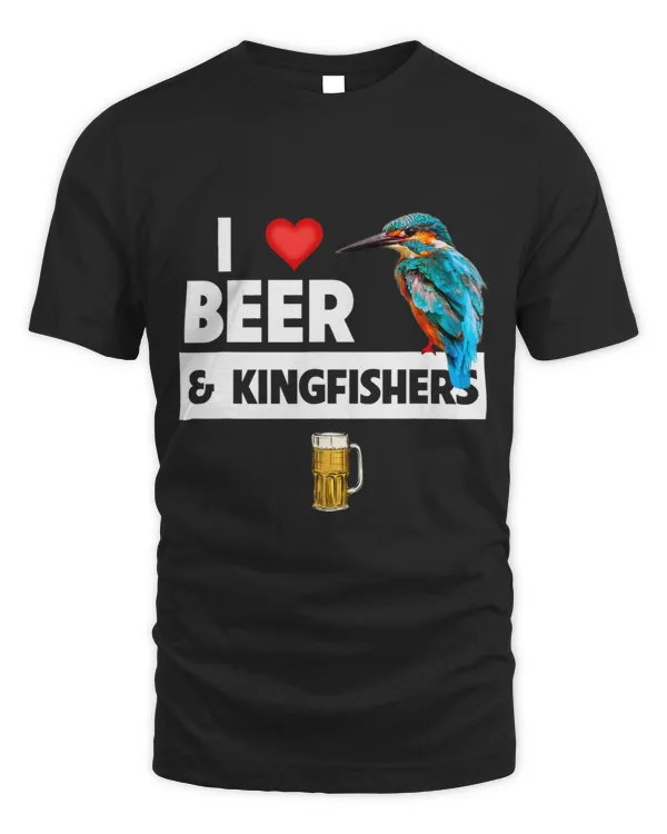 I Love Beer and Kingfishers Bird Watching Drinking Camping 3