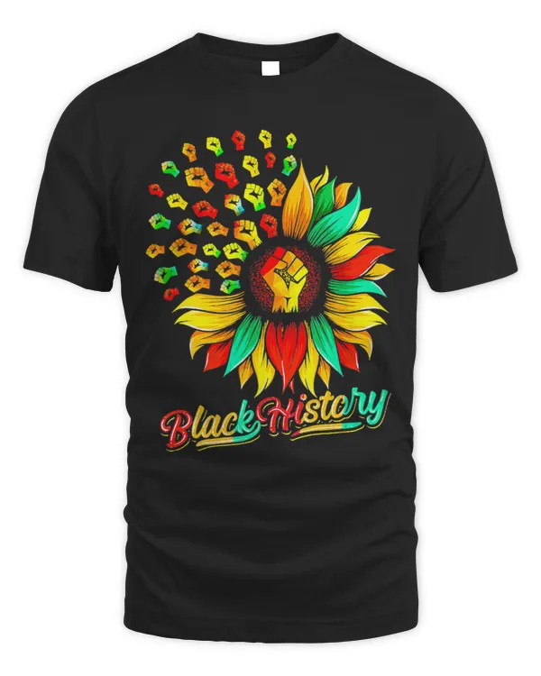 Black Fist Shirt African American Pride Black History Month