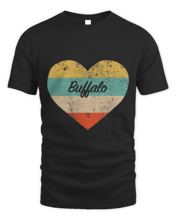 I Love Buffalo New York Vintage Distressed Retro